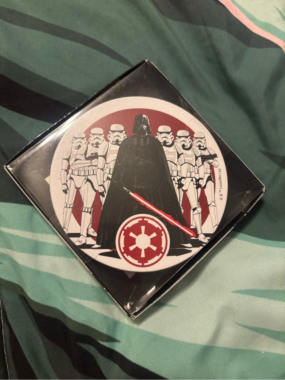 4 pack Disney Star Wars Darth Vader & Stormtroopers Coasters- Black, White, Red